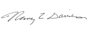 Nancy E. Davidson signature